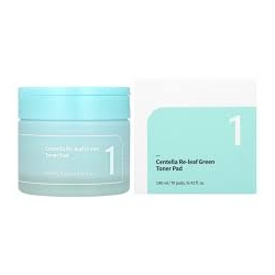 Numbuzin - No.1 Centella Re-leaf Green Toner Pad, 70 szt. - kojące płatki tonizujące do twarzy